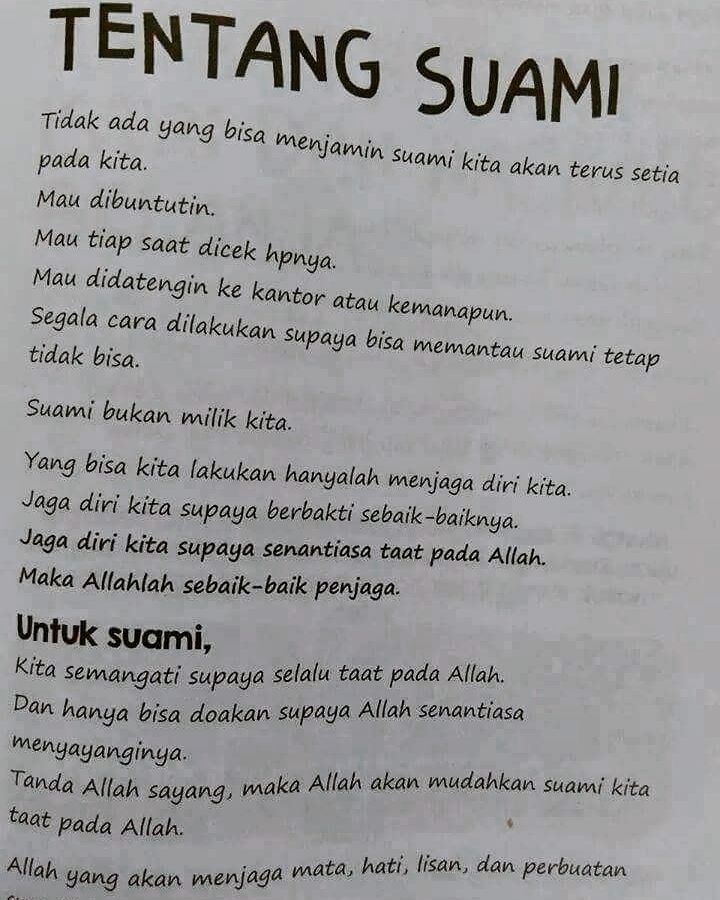 Puisi Untuk Suami Yang Cuek - KibrisPDR