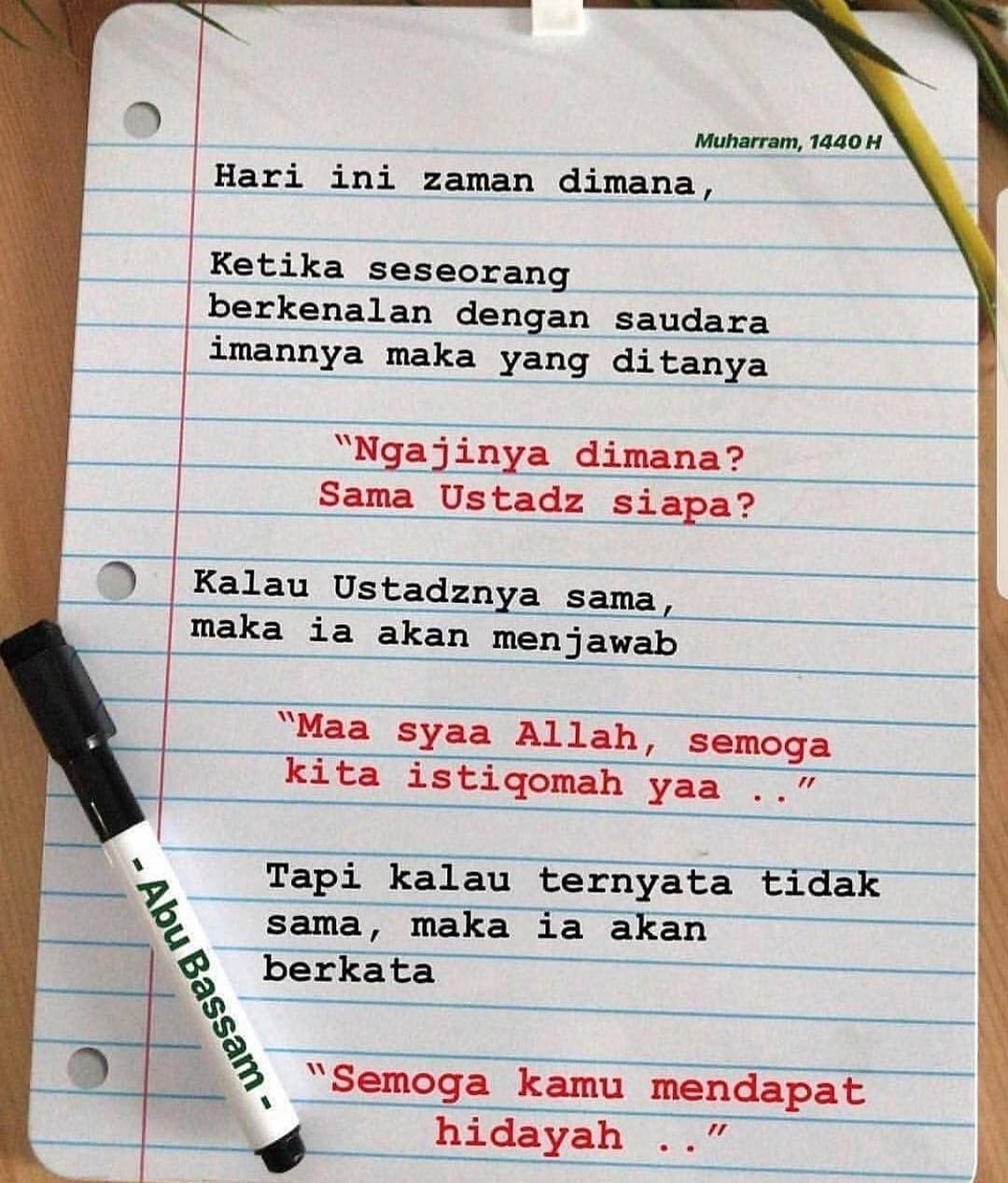 Detail Puisi Untuk Ustadz Nomer 2