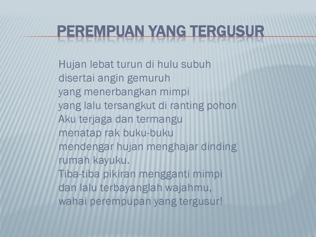 Detail Puisi Untuk Wanita Nomer 28