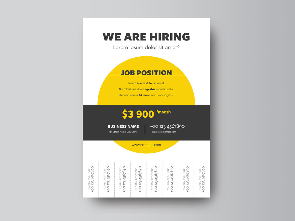 Detail Pull Tab Flyer Template Nomer 12