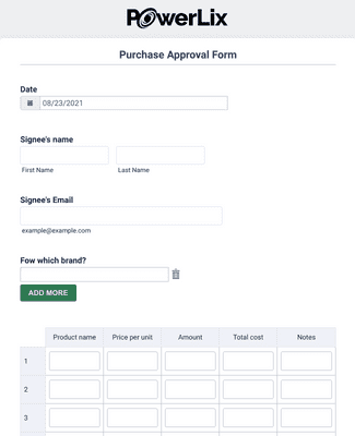 Detail Purchase Approval Template Nomer 3