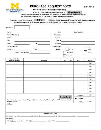 Detail Purchase Order Request Template Nomer 5