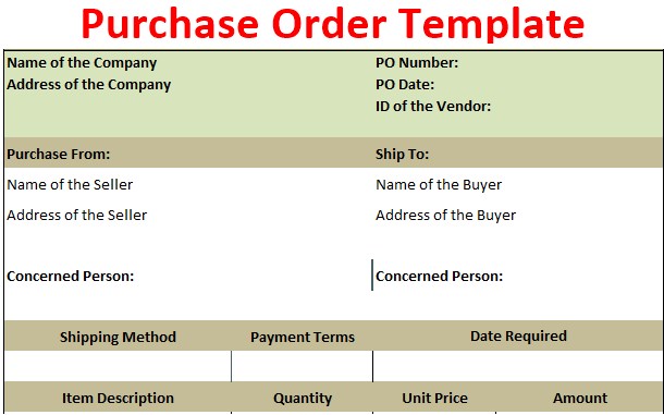 Detail Purchase Order Template Nomer 16