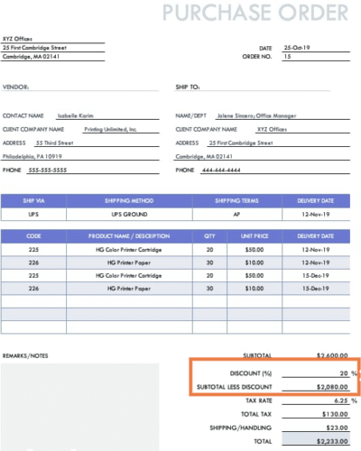 Detail Purchase Order Template Nomer 36