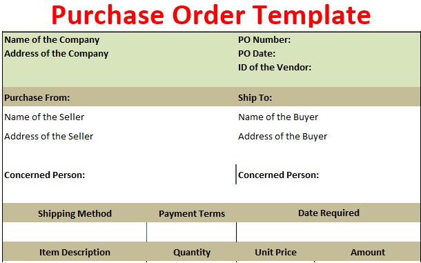 Detail Purchase Order Template Excel Nomer 18