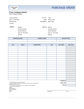 Detail Purchase Order Template Excel Nomer 29