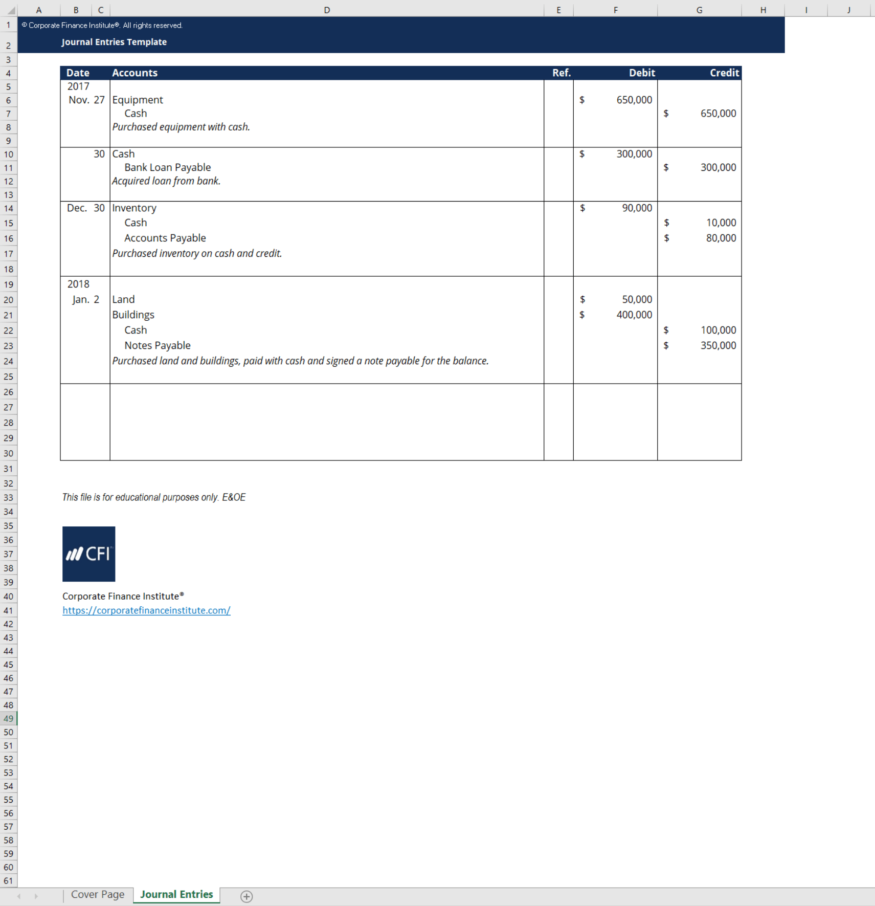 Detail Purchases Journal Template Excel Nomer 17