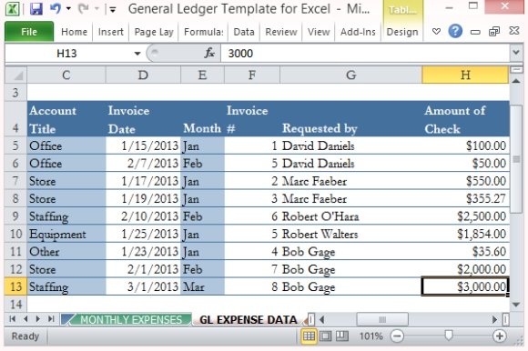 Detail Purchases Journal Template Excel Nomer 23