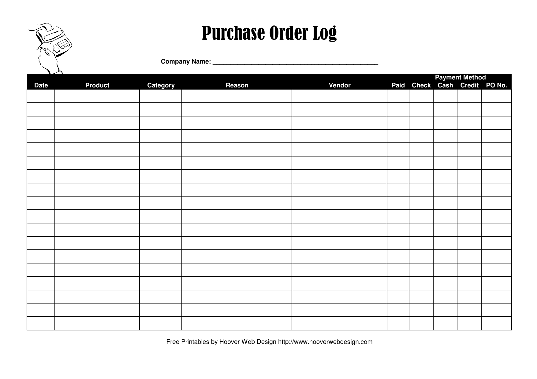 Detail Purchases Journal Template Excel Nomer 25
