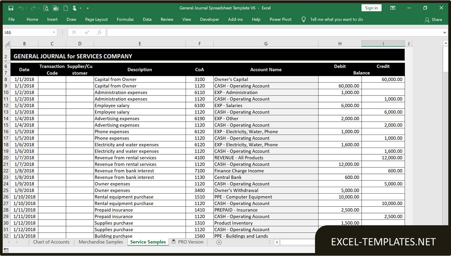 Detail Purchases Journal Template Excel Nomer 5