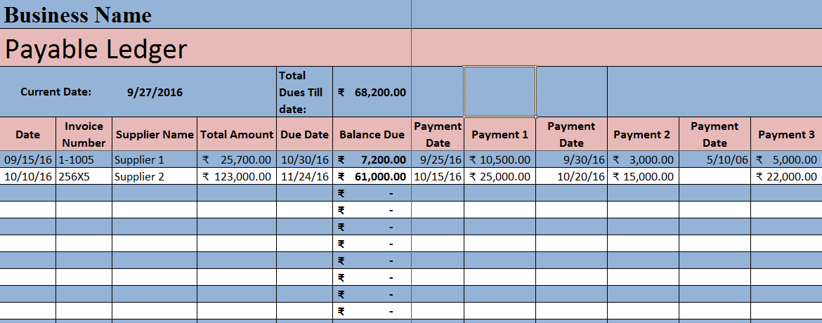 Detail Purchases Journal Template Excel Nomer 36
