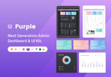 Detail Purple Admin Template Nomer 35