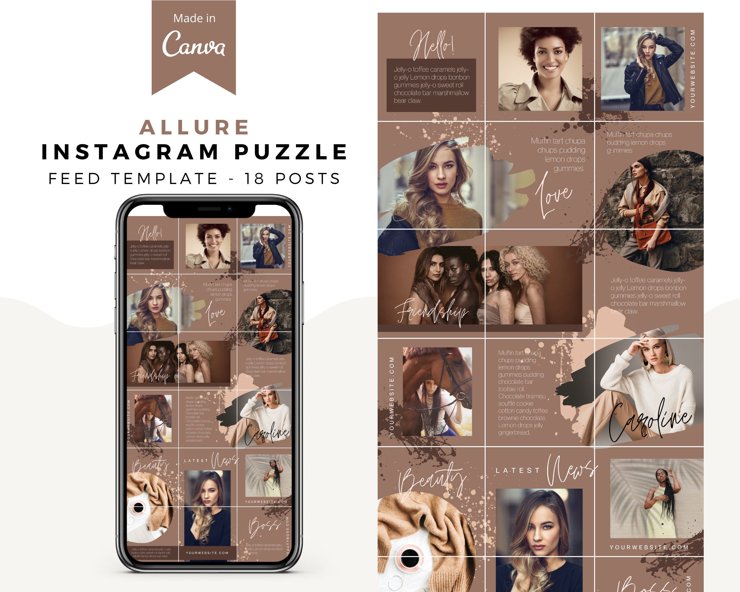 Detail Puzzle Feed Instagram Template Nomer 26