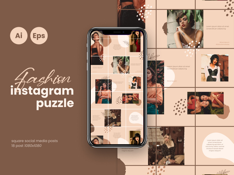 Detail Puzzle Feed Instagram Template Nomer 32