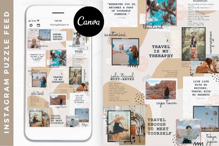 Detail Puzzle Feed Instagram Template Nomer 36