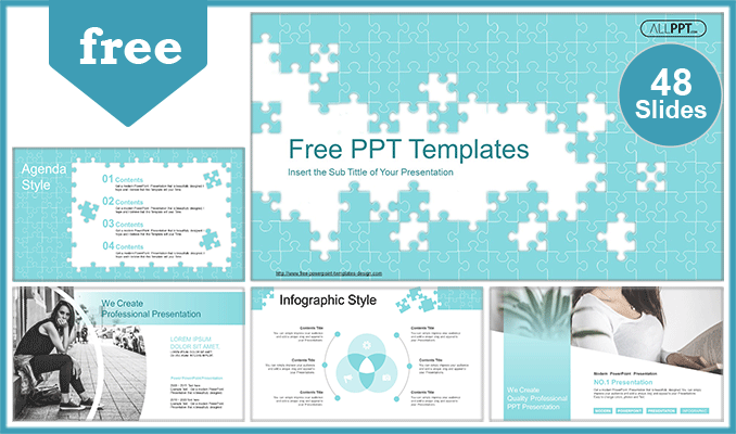 Detail Puzzle Presentation Template Nomer 24