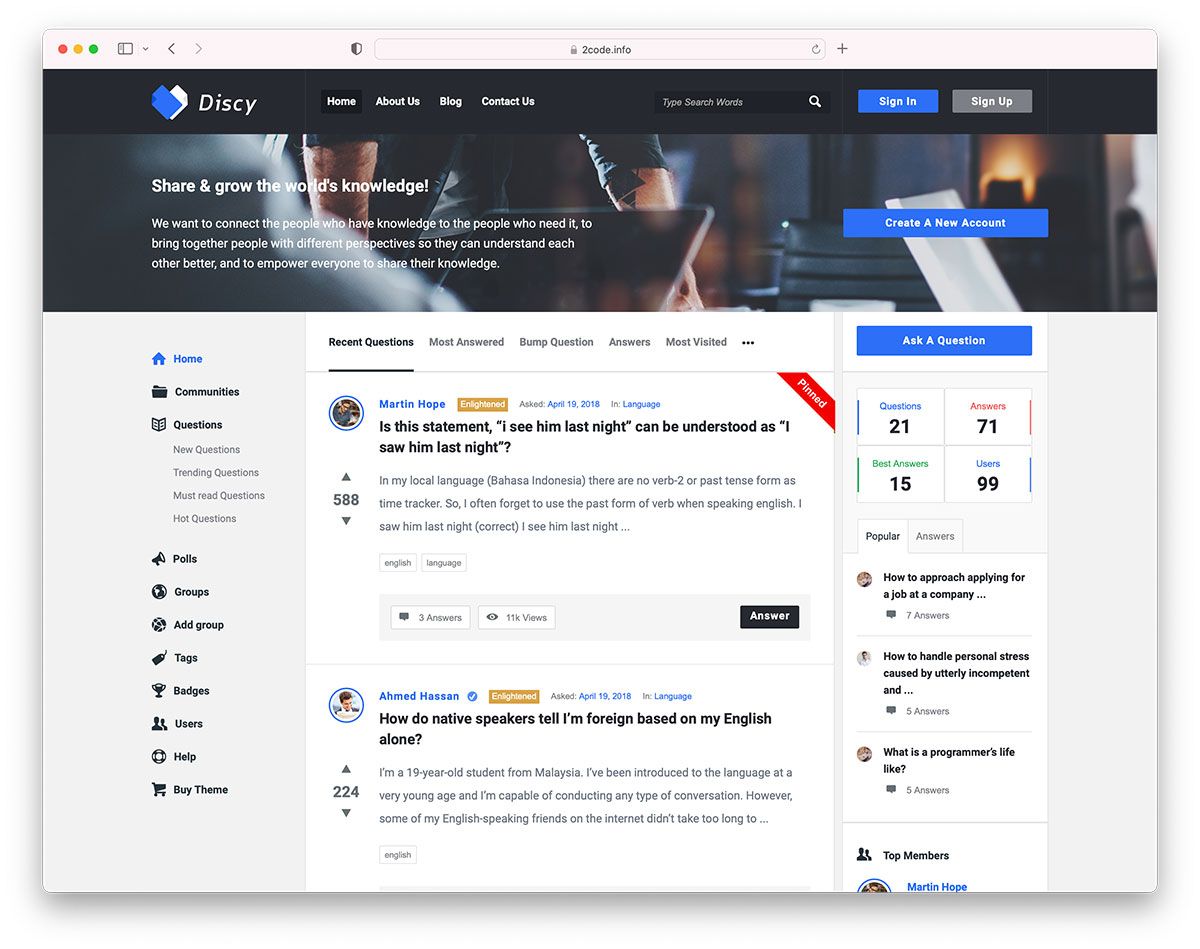 Detail Qa Bootstrap Template Nomer 6