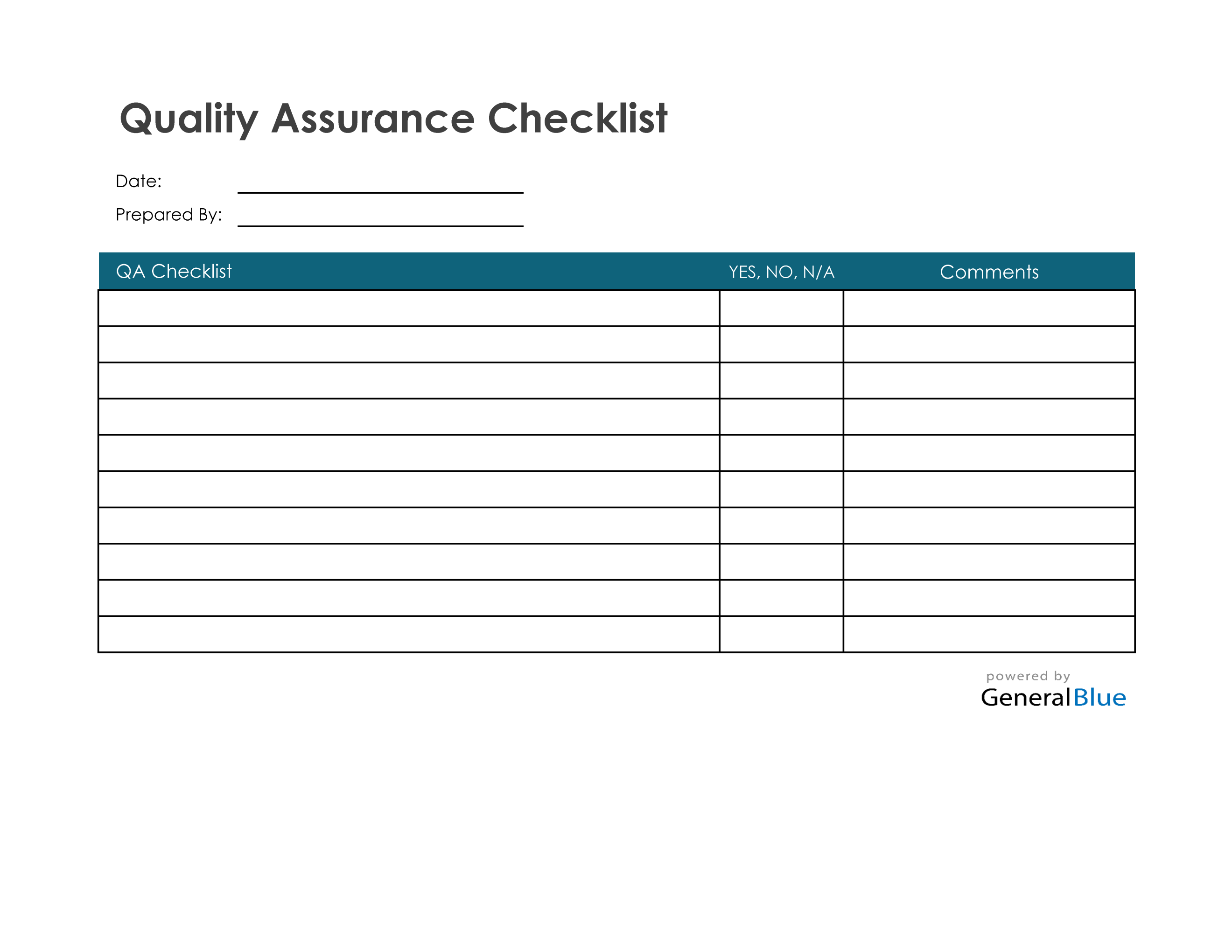 Detail Qa Checklist Template Nomer 10