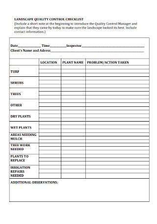 Detail Qa Checklist Template Nomer 11