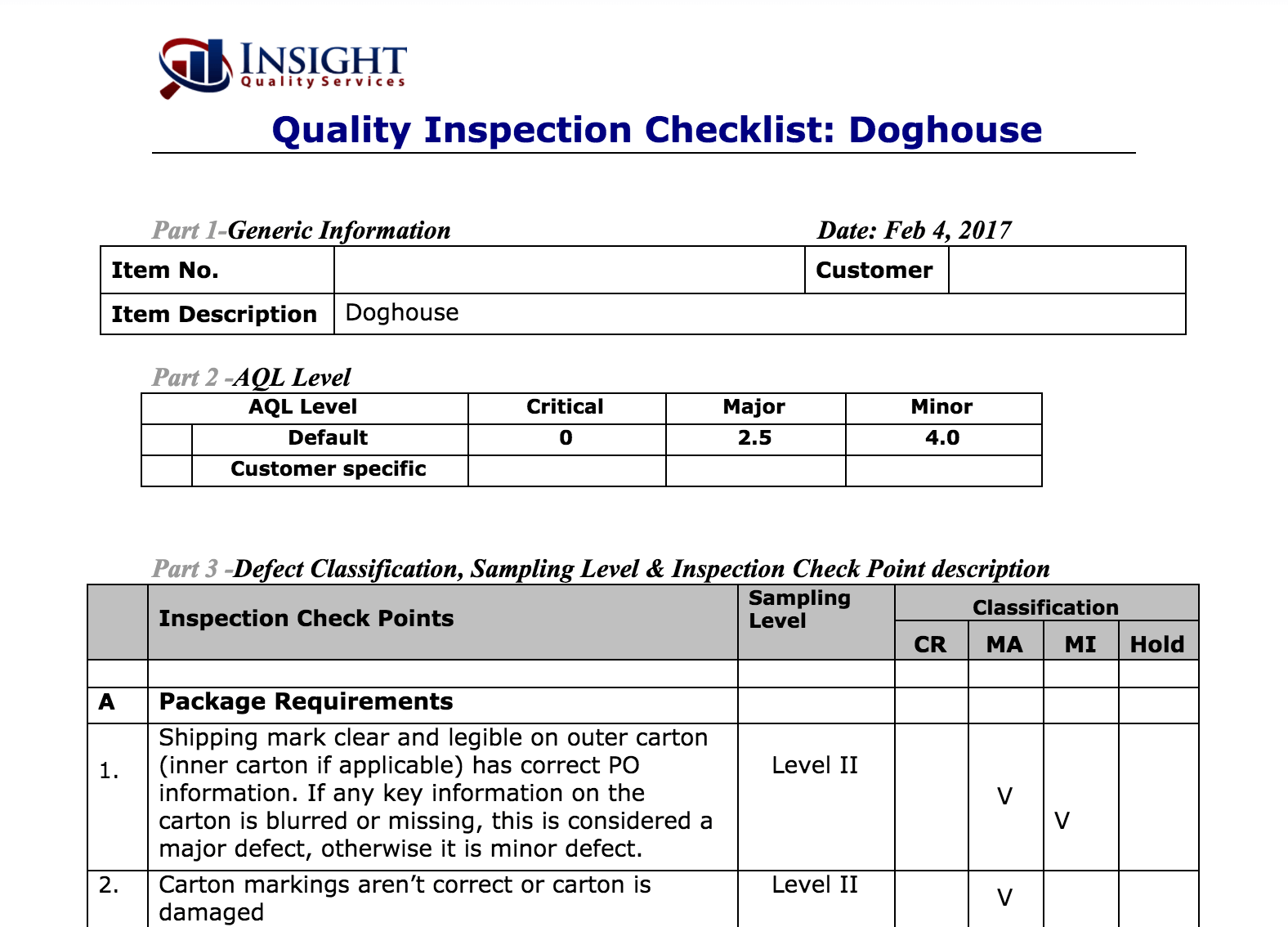 Detail Qa Checklist Template Nomer 24