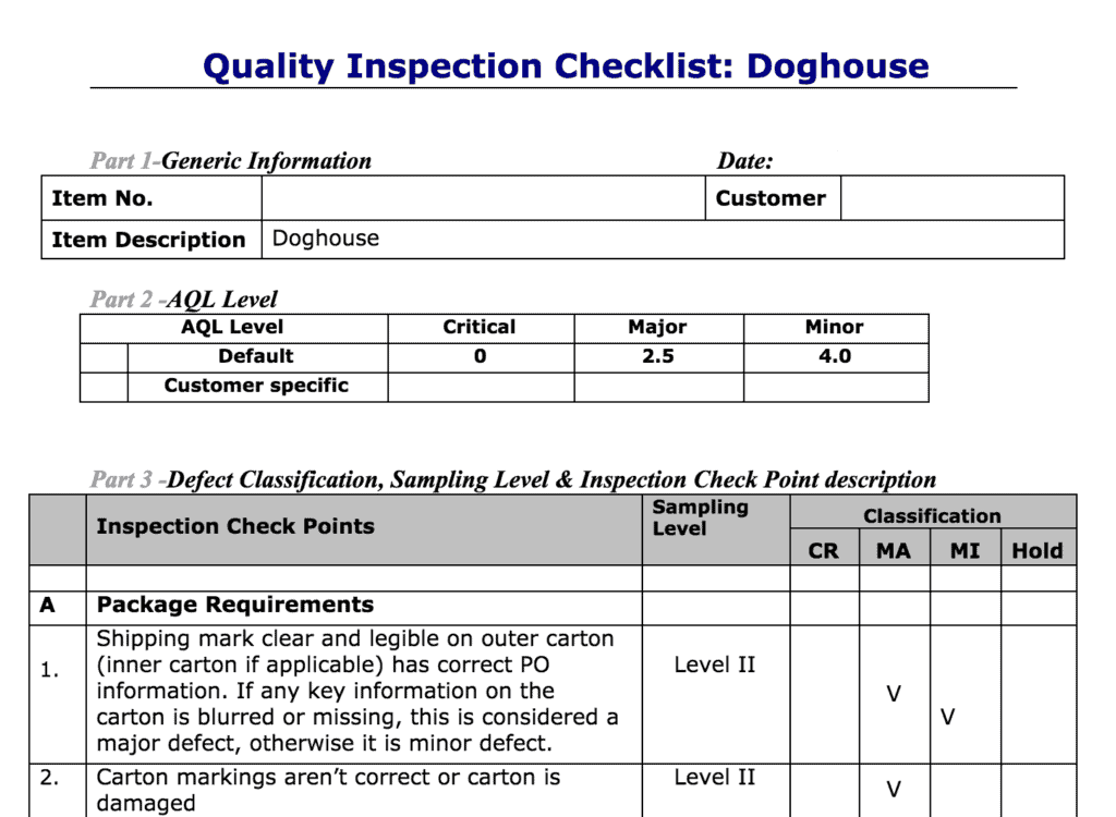 Detail Qa Checklist Template Nomer 27