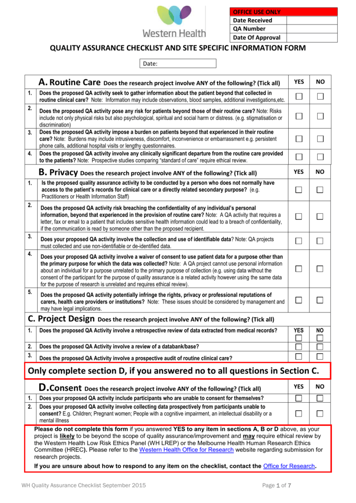 Detail Qa Checklist Template Nomer 34