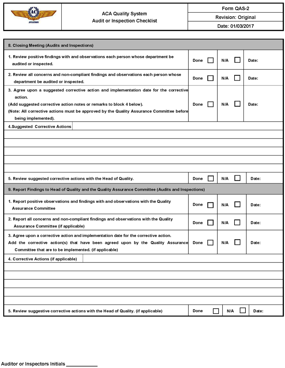 Detail Qa Checklist Template Nomer 40