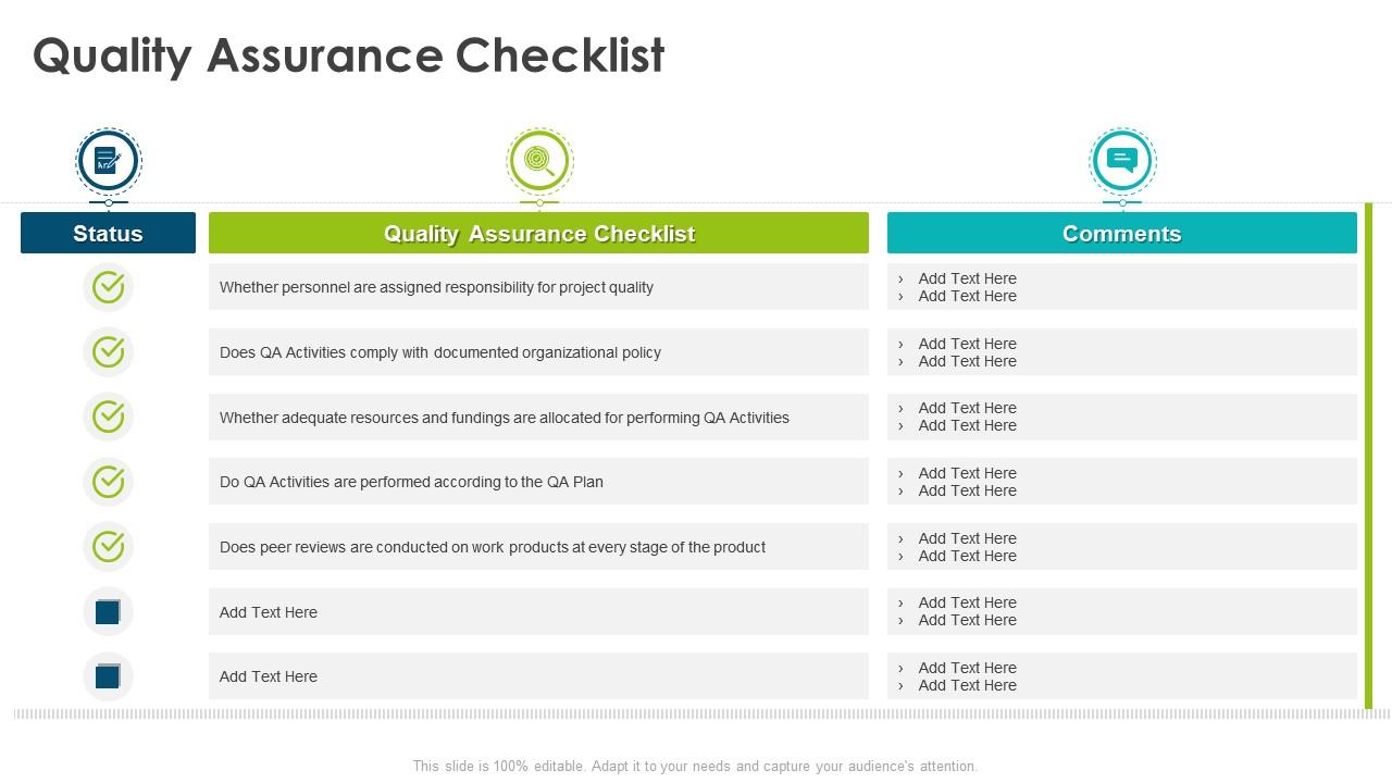 Detail Qa Checklist Template Nomer 41