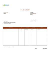 Detail Quotation Template Excel Nomer 16