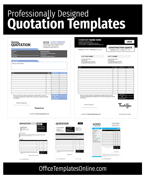 Detail Quotation Template Excel Nomer 43