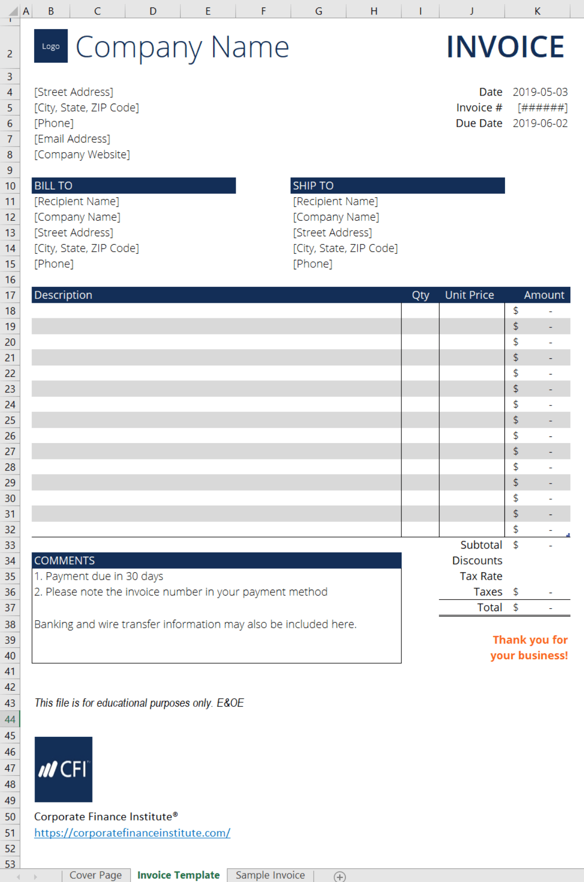 Detail Quotation Template Excel Nomer 52