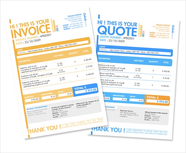 Detail Quotation Template Excel Nomer 54