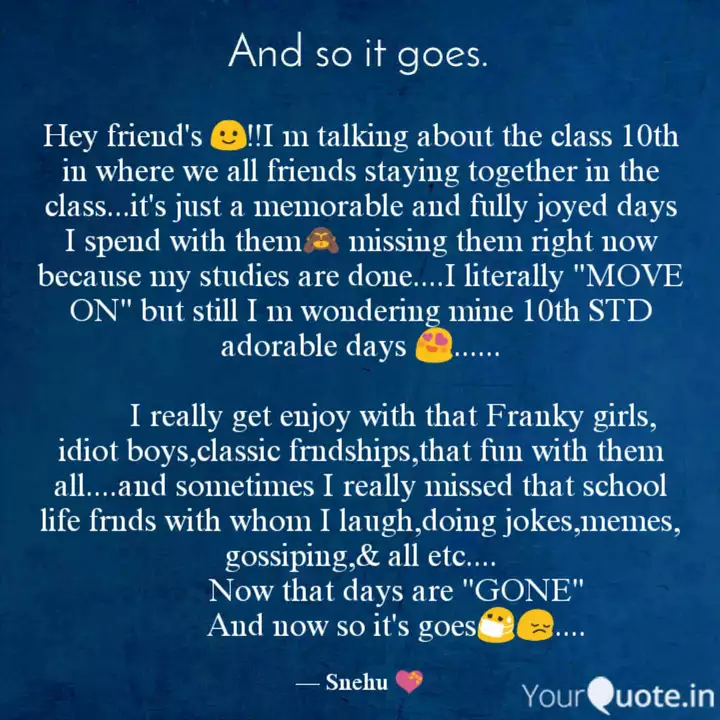Detail Quotes For Class Friends Nomer 28