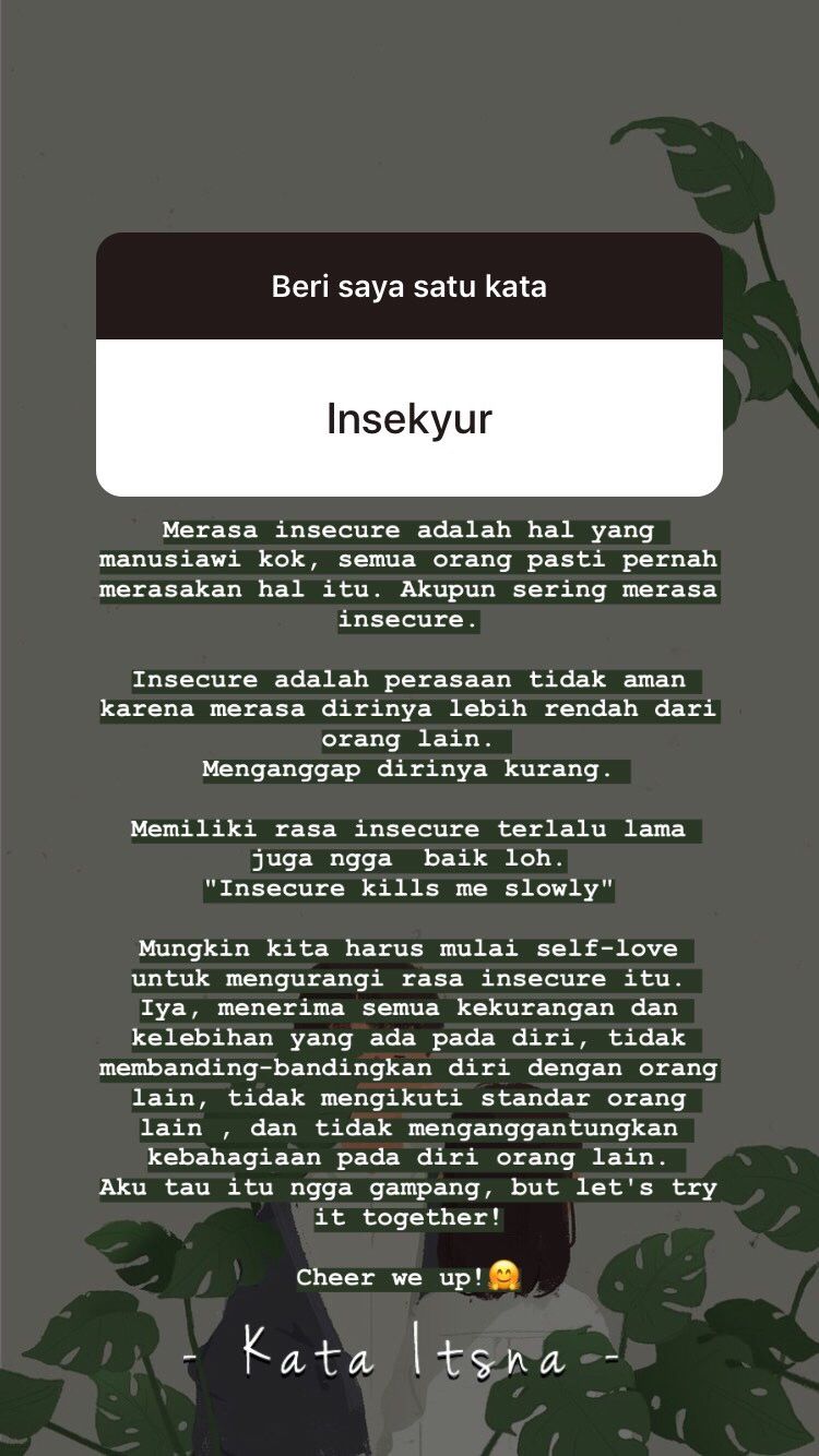Detail Quotes Insecure Bahasa Indonesia Nomer 4