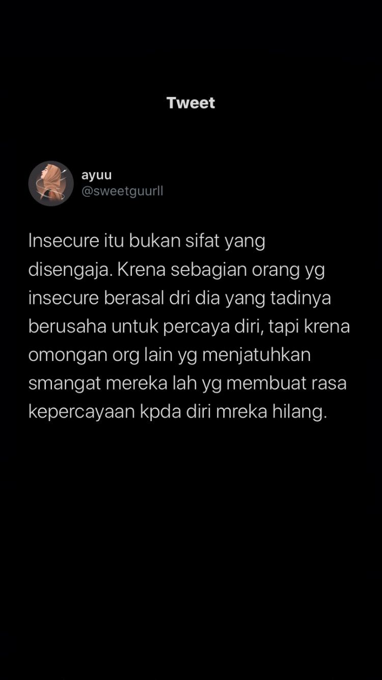 Detail Quotes Insecure Bahasa Indonesia Nomer 5