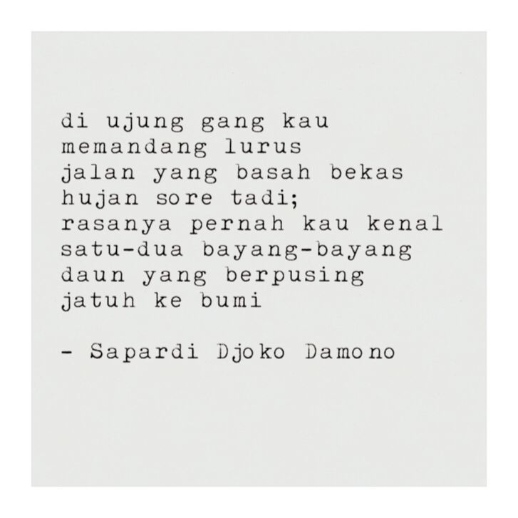 Detail Quotes Sapardi Djoko Damono Nomer 2