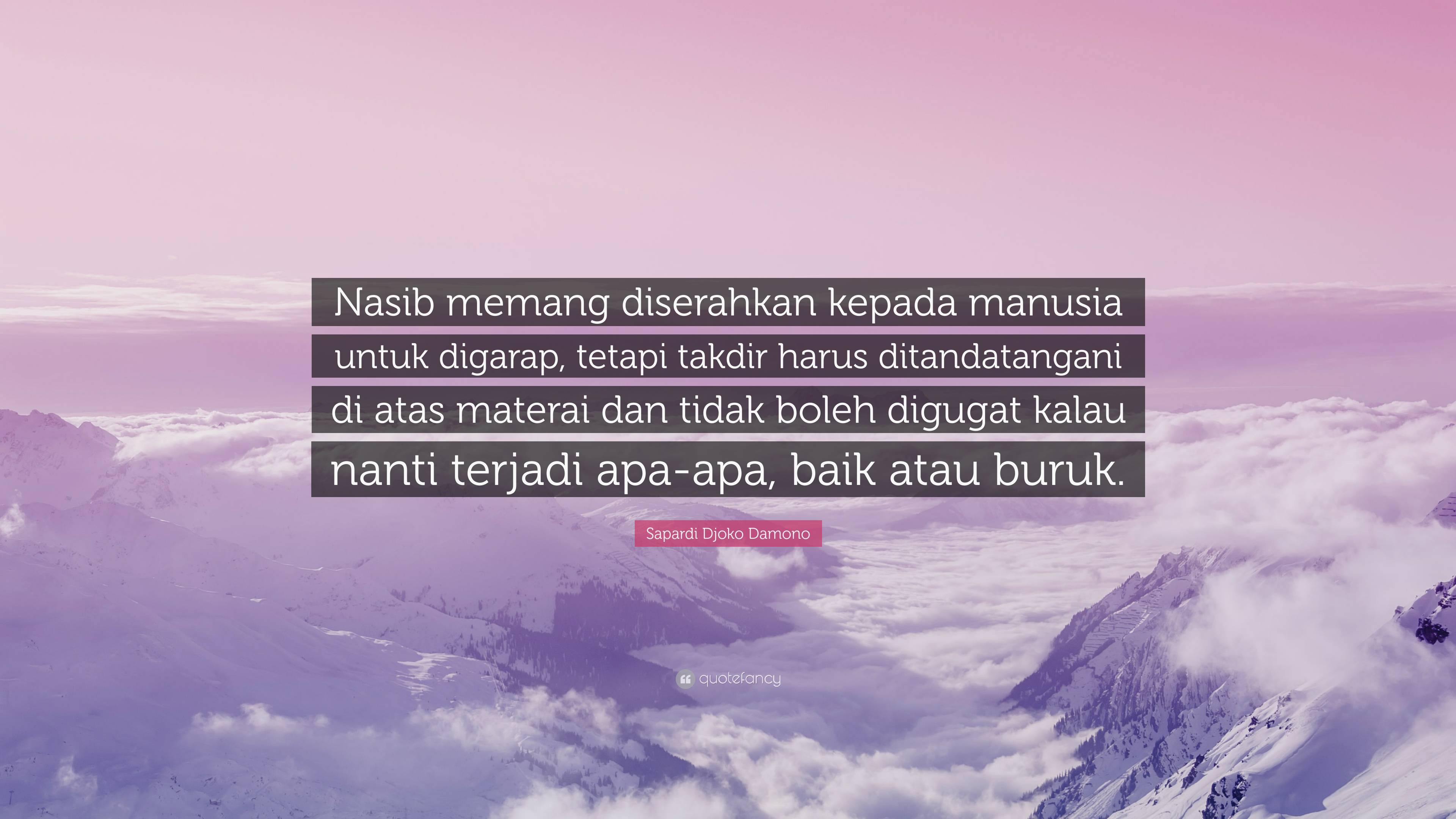 Detail Quotes Sapardi Djoko Damono Nomer 5