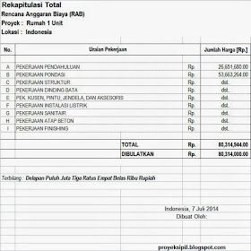 Detail Rab Rumah Excel Nomer 26