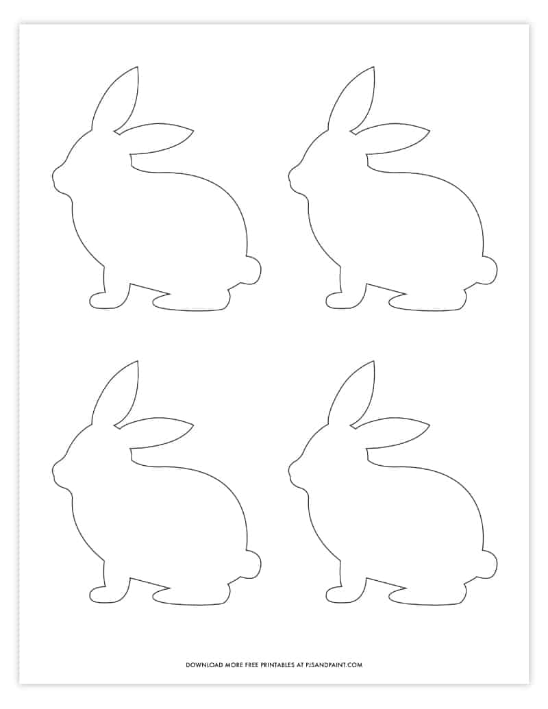 Detail Rabbit Template To Print Nomer 25