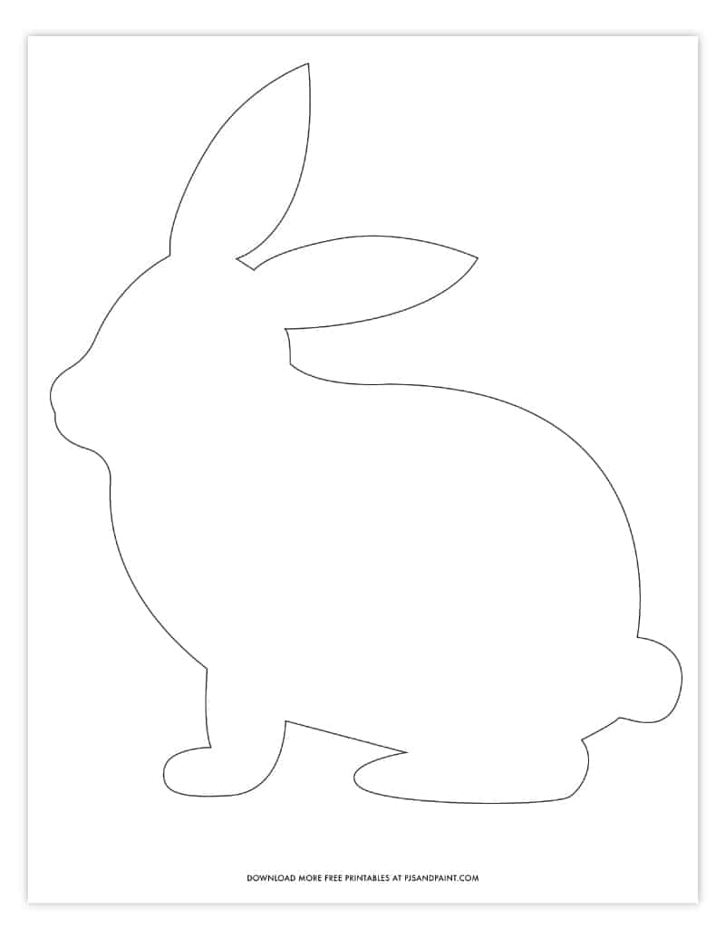 Detail Rabbit Template To Print Nomer 35