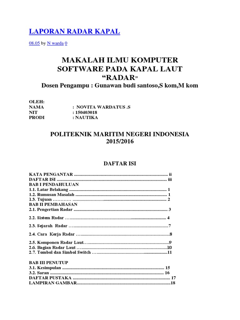 Detail Radar Kapal Laut Nomer 42