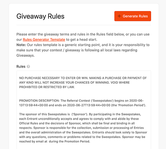 Detail Raffle Rules Template Nomer 11