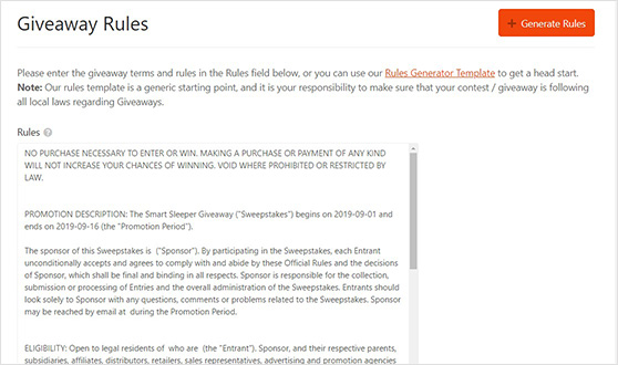 Detail Raffle Rules Template Nomer 12