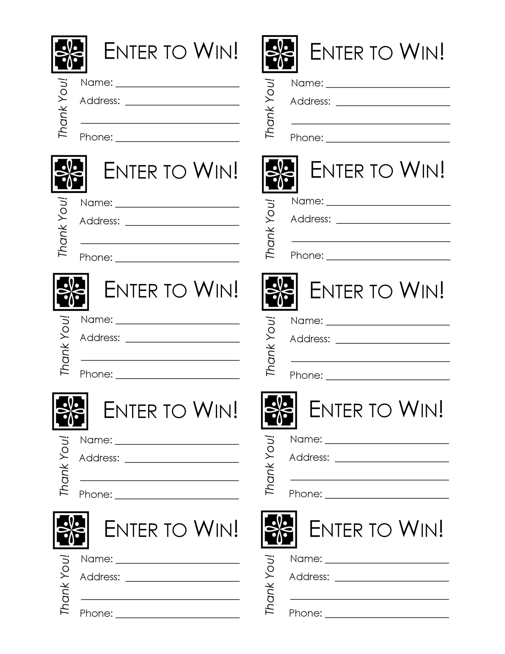 Detail Raffle Rules Template Nomer 37