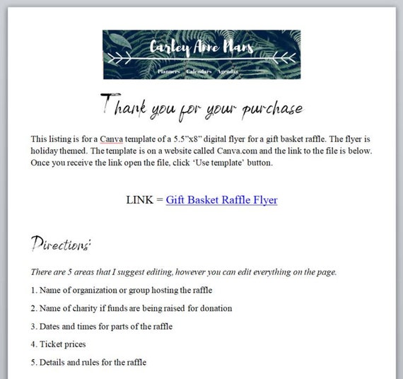 Detail Raffle Rules Template Nomer 38