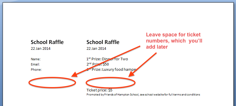 Detail Raffle Rules Template Nomer 46