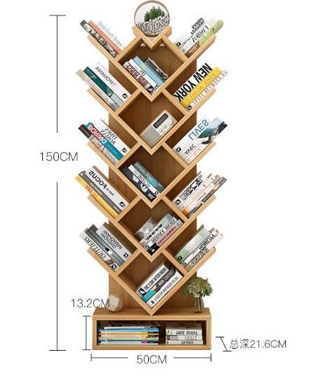 Detail Rak Buku Dinding Dari Kayu Nomer 30