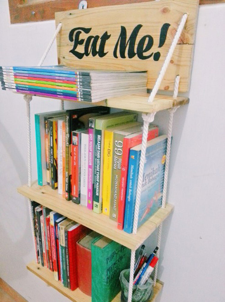 Detail Rak Buku Dinding Unik Nomer 26