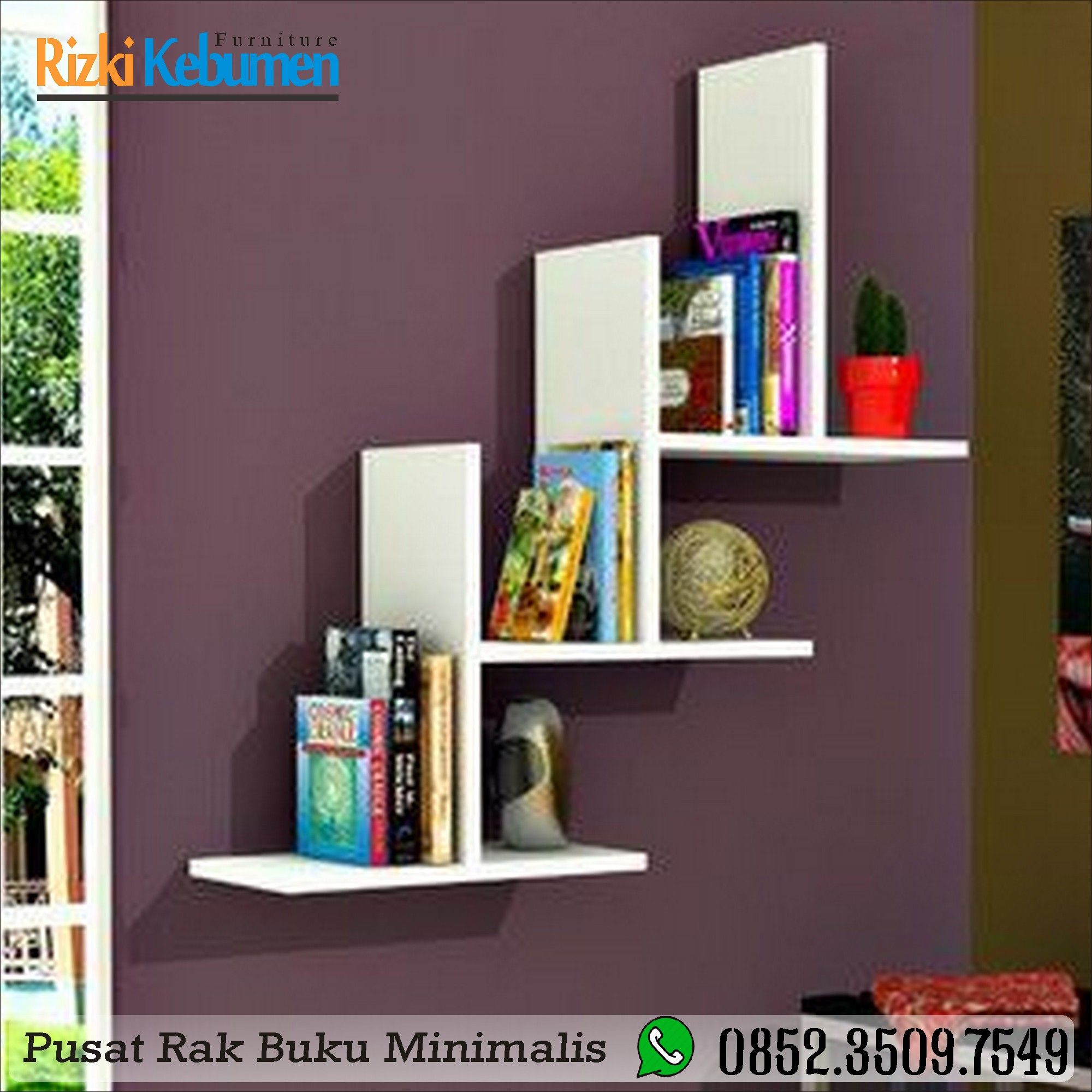 Detail Rak Buku Dinding Unik Nomer 37
