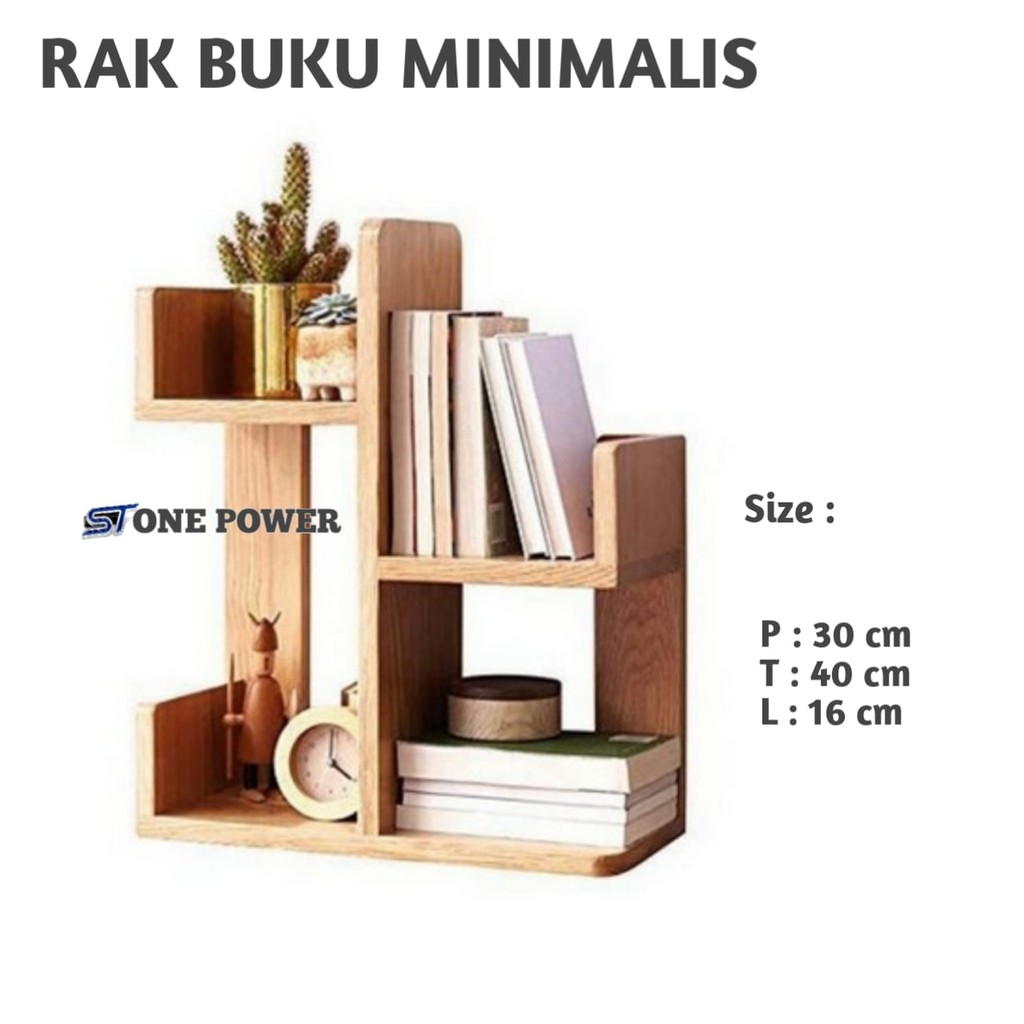 Detail Rak Buku Kayu Kecil Nomer 22